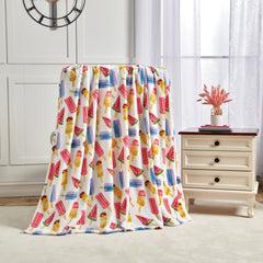 Novelty Fun Expressive Micro Plush Throw Blanket – Ultra Soft 50" x 60" Cozy Blanket for Couch, Bed & Dorm – Lightweight, Warm, Machine Washable, Aesthetic Room Essential