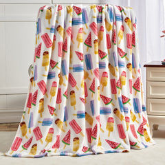 Novelty Fun Expressive Micro Plush Throw Blanket – Ultra Soft 50" x 60" Cozy Blanket for Couch, Bed & Dorm – Lightweight, Warm, Machine Washable, Aesthetic Room Essential