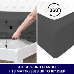 6-Piece: 2200 Series Egyptian Softness Microfiber Sheets – Ultra Soft, Cooling & Deep Pocket