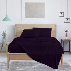 4-Piece: Bamboo Blend Bed Sheets – Soft Vibes, Color + Size Flexibility