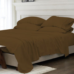 Super Soft Bamboo Blend Bed Sheets – 1800 TC, Cooling Vibe, Deep Pocket Queen Sheet Set for Chill Sleep