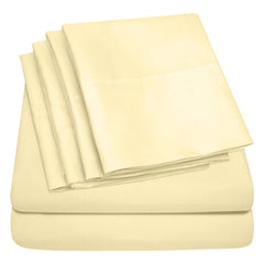 1800 Thread Count Bamboo Sheets – Double Brushed, Soft & Breathable, Deep Pocket Set