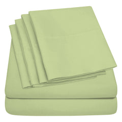 Super Soft Bamboo Blend Bed Sheets – 1800 TC, Cooling Vibe, Deep Pocket Queen Sheet Set for Chill Sleep