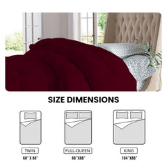1-Piece: Ultra Fluffy All-Season Comforter – Cozy, Lightweight & Breathable Blanket for Bed