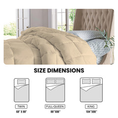 1-Piece: Ultra Fluffy All-Season Comforter – Cozy, Lightweight & Breathable Blanket for Bed