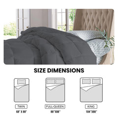 1-Piece: Ultra Fluffy All-Season Comforter – Cozy, Lightweight & Breathable Blanket for Bed