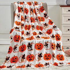 Ultra Soft Halloween Throw Blanket – 50" x 60" Cozy Micro Plush Blanket for Bed, Couch & Dorm – Lightweight, All-Season Comfort, Machine Washable
