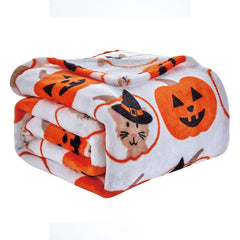 Ultra Soft Halloween Throw Blanket – 50" x 60" Cozy Micro Plush Blanket for Bed, Couch & Dorm – Lightweight, All-Season Comfort, Machine Washable