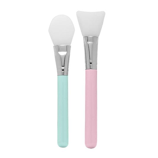 2-Pack: Silky Soft Silicone Mask Applicator and Makeup Brush Set