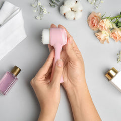 Facial Cleansing Brush & Exfoliating Skincare Kit – Dual-Sided Face Wash Tool for Deep Pore Cleanse, Glow-Up Routine & Self-Care – Gentle, Travel-Friendly for All Skin Types