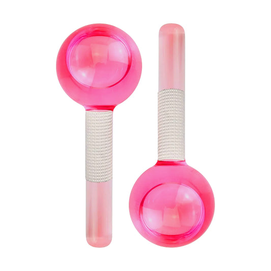 2-Pack Cooling Ice Globes Facial Massage Tool Set for Skincare and Puffiness Treatment