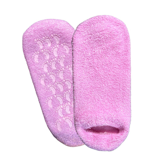 1-Pair Moisturizing Gel-Lined Spa Socks – Hydrating Foot Mask for Dry, Cracked Feet & Soft, Reusable Foot Care