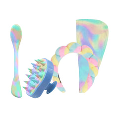 Ultra-Soft Self Care Kit – Relaxing Face & Body Refresh Set for Skincare, Spa Days & Me-Time Vibes – Includes Mask Brush, Spa Headband, Scalp Massager & Hair Turban