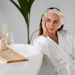 Ultra-Soft Self Care Kit – Relaxing Face & Body Refresh Set for Skincare, Spa Days & Me-Time Vibes – Includes Mask Brush, Spa Headband, Scalp Massager & Hair Turban