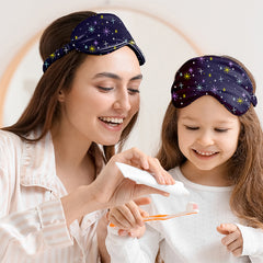 5-Piece Satin Sleep Set – Pillowcase, Eye Mask & 3 Scrunchies – Silky Soft for Skin & Hair, Frizz Control, Beauty Sleep Essential – Anti-Breakage & Light Blocking