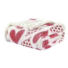 Cozy Aesthetic: Printed Sherpa Throw Blanket – Ultra Soft Microplush 50" x 60" – Lightweight Fleece for Couch, Bed, Dorm & Travel – Machine Washable