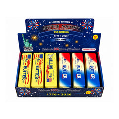 Patriotic Butter Stick Squishy Toy – Soft Slow-Rising PU Foam Sensory Fidget, Portable Squeeze Toy for Desk, Travel, Fourth of July Party Favors & Novelty Gifts