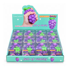 Grape Squishy Toy – Soft Quick-Rebound Fruit Sensory Fidget, Handheld Squeeze Toy for Desk, Travel, Party Favors, Birthday Gifts & Squishy Collections