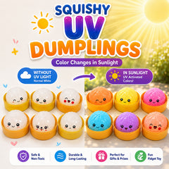 3-Pack: Squishy Squeeze Toys Set – Soft Fidget Sensory Toys, Assorted Slow-Rising Stress Relief Squeeze Toys, Mystery Surprise Fun Set for Party Favors, Classroom Rewards, Gifts & Everyday Play
