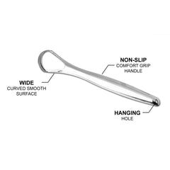 2-Pack: Stainless Steel Tongue Cleaner Scraper For Oral Hygiene and Fresh Breath