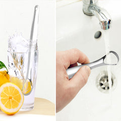 2-Pack: Stainless Steel Tongue Cleaner Scraper For Oral Hygiene and Fresh Breath