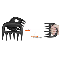 Professional Meat Chicken Pulling and Shredding Claws (1-Pair or 2-Pair)