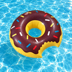 3-Pack Inflatable Donut Drink Holders, Floating Cup Holders for Pool Days