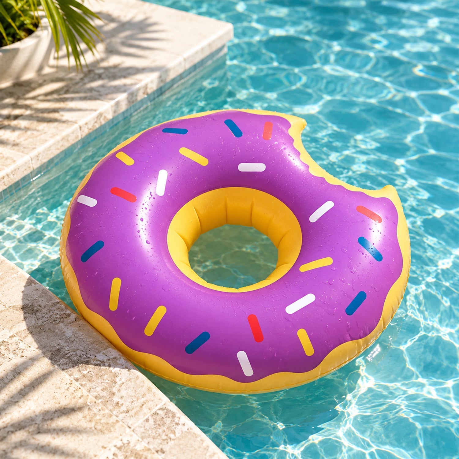 3-Pack Inflatable Donut Drink Holders, Floating Cup Holders for Pool Days
