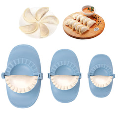 3-Pack Dough Press Set – Empanada, Dumpling, Calzone & Ravioli Maker with Crimped Edge & Built-In Cutter – 3 Sizes, Dishwasher Safe