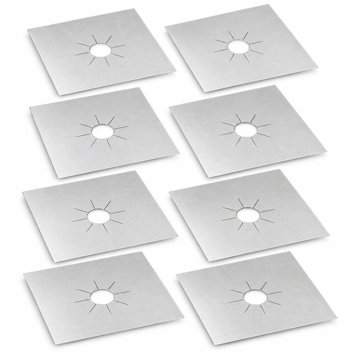 Reusable Gas Stove Burner Covers, Trim-to-Fit Nonstick Liners, 4, 8 or 12 Pack