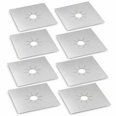 Reusable Gas Stove Burner Covers, Trim-to-Fit Nonstick Liners, 4, 8 or 12 Pack