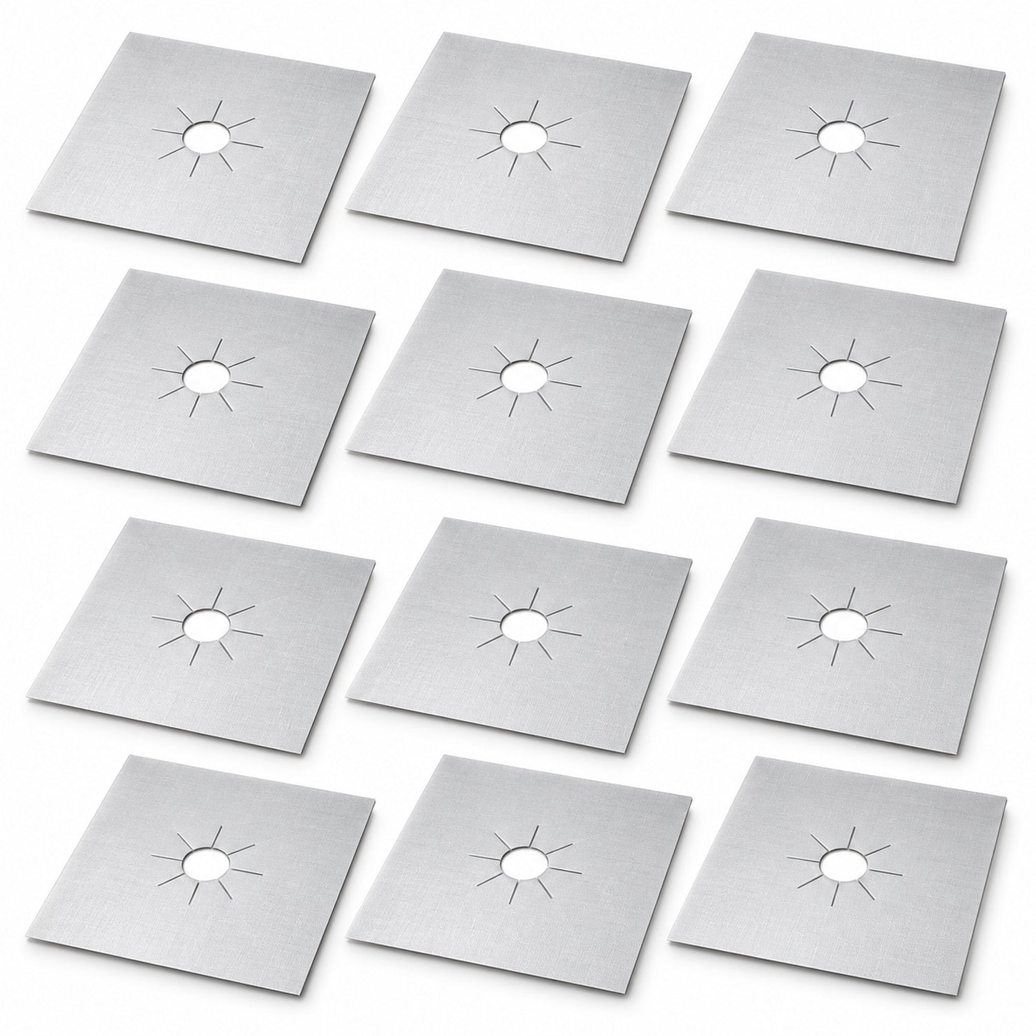 Reusable Gas Stove Burner Covers, Trim-to-Fit Nonstick Liners, 4, 8 or 12 Pack
