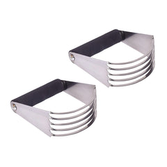 Pro Stainless Steel Pastry Cutter & Dough Blender – Heavy Duty Butter Mixer with Soft Grip Handle for Baking & Mashing (1-Pack or 2-Pack)