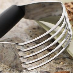 Pro Stainless Steel Pastry Cutter & Dough Blender – Heavy Duty Butter Mixer with Soft Grip Handle for Baking & Mashing (1-Pack or 2-Pack)