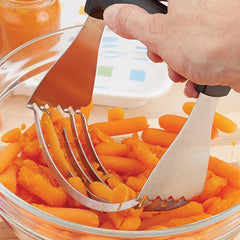 Pro Stainless Steel Pastry Cutter & Dough Blender – Heavy Duty Butter Mixer with Soft Grip Handle for Baking & Mashing (1-Pack or 2-Pack)