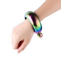 Smooth Stainless Steel Portable Bracelet Hip Flask for Storing Alcohol/Water/Liquid