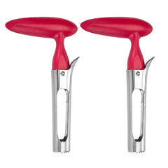 Stainless Steel Apple & Fruit Corer Tool – Quick Release Core Remover with Non-Slip Ergonomic Handle, Dishwasher Safe (1-Pack or 2-Pack)