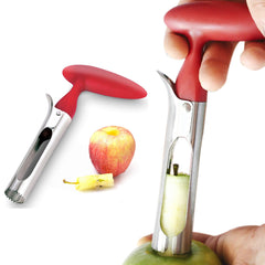 Stainless Steel Apple & Fruit Corer Tool – Quick Release Core Remover with Non-Slip Ergonomic Handle, Dishwasher Safe (1-Pack or 2-Pack)