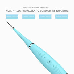 Electric Dental Scaler Plaque Remover – USB Rechargeable Tartar & Calculus Removal Tool – Waterproof Tooth Stain Cleaner for Home Oral Care (Blue or Pink)