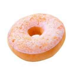 Donut Throw Pillow, Soft Round Decorative Cushion for Beds & Sofas, 16-Inch Style