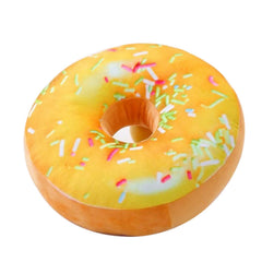 Donut Throw Pillow, Soft Round Decorative Cushion for Beds & Sofas, 16-Inch Style