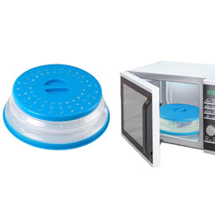 Collapsible Microwave Food Cover Spill Protector Dome with Easy Grip (1-Pack or 2-Pack)