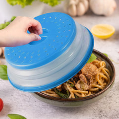 Collapsible Microwave Food Cover Spill Protector Dome with Easy Grip (1-Pack or 2-Pack)