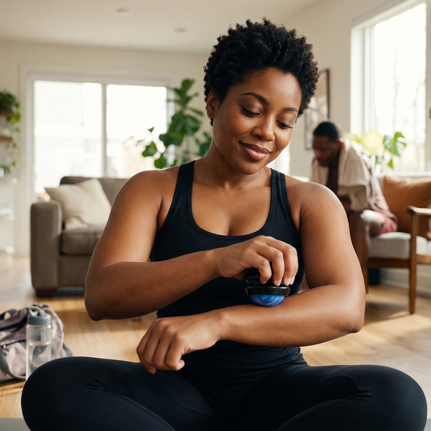 Handheld Rolling Massage Ball, Compact Body Massager for Home & Travel
