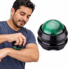 Handheld Rolling Massage Ball, Compact Body Massager for Home & Travel