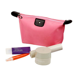 Candy Makeup Bag for Women – Lightweight Nylon Cosmetic Pouch in Assorted Colors, Portable Travel Makeup Organizer for Purse, Toiletries, Beauty Essentials & On-the-Go Touchups