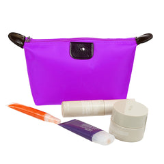 Candy Makeup Bag for Women – Lightweight Nylon Cosmetic Pouch in Assorted Colors, Portable Travel Makeup Organizer for Purse, Toiletries, Beauty Essentials & On-the-Go Touchups