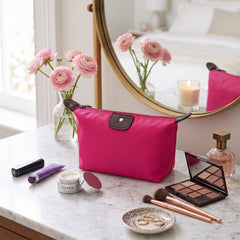Candy Makeup Bag for Women – Lightweight Nylon Cosmetic Pouch in Assorted Colors, Portable Travel Makeup Organizer for Purse, Toiletries, Beauty Essentials & On-the-Go Touchups