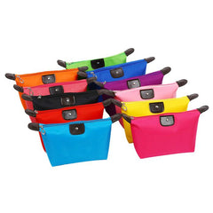 Candy Makeup Bag for Women – Lightweight Nylon Cosmetic Pouch in Assorted Colors, Portable Travel Makeup Organizer for Purse, Toiletries, Beauty Essentials & On-the-Go Touchups