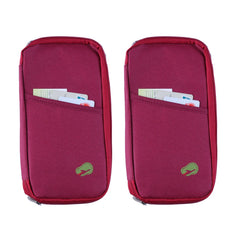 Travel Wallet & Passport Holder, Water-Resistant Organizer with 14 Compartments, 1 or 2 Pack